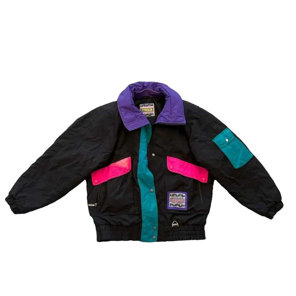 Tyrolia By HEAD Celtech VTG ski Jacket Neon 80s 90s Retro Women’s Size 10